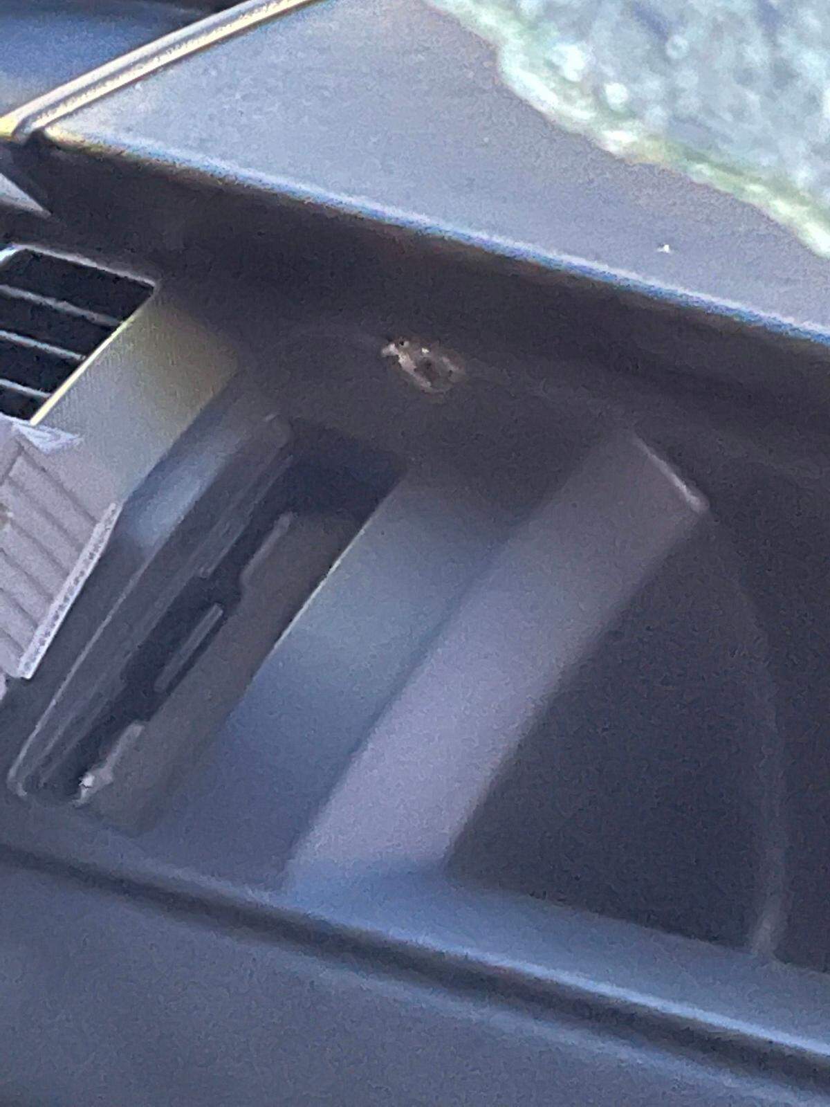 A Richland County Sheriff’s Department patrol vehicle was hit by gunfire during a shooting.