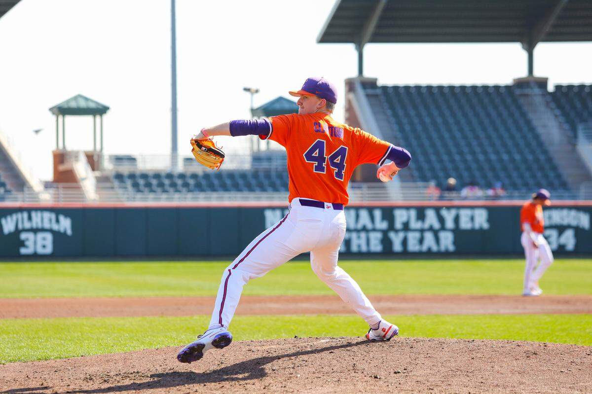 Clemson redshirt sophomore right-handed pitcher Nick Clayton had the best record on the team last year with six wins and will start the second game of the Tigers’ season-opening weekend series against Indiana on Saturday.