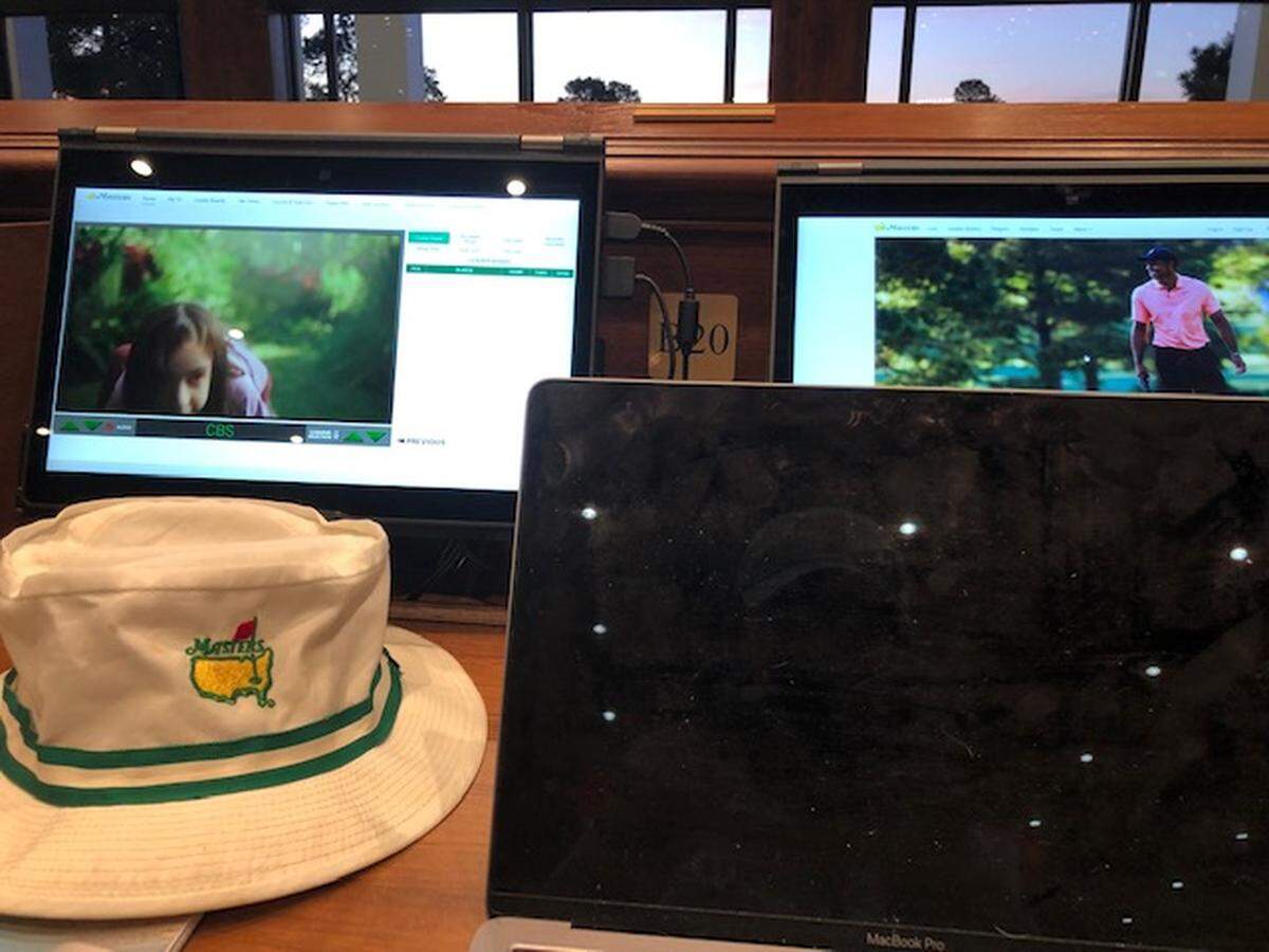 Ed Crocker’s bucket hat was purchased at the Masters roughly 20 years ago. The State’s Ben Portnoy, his grandson, brought it to Augusta throughout his week covering the event in 2022.