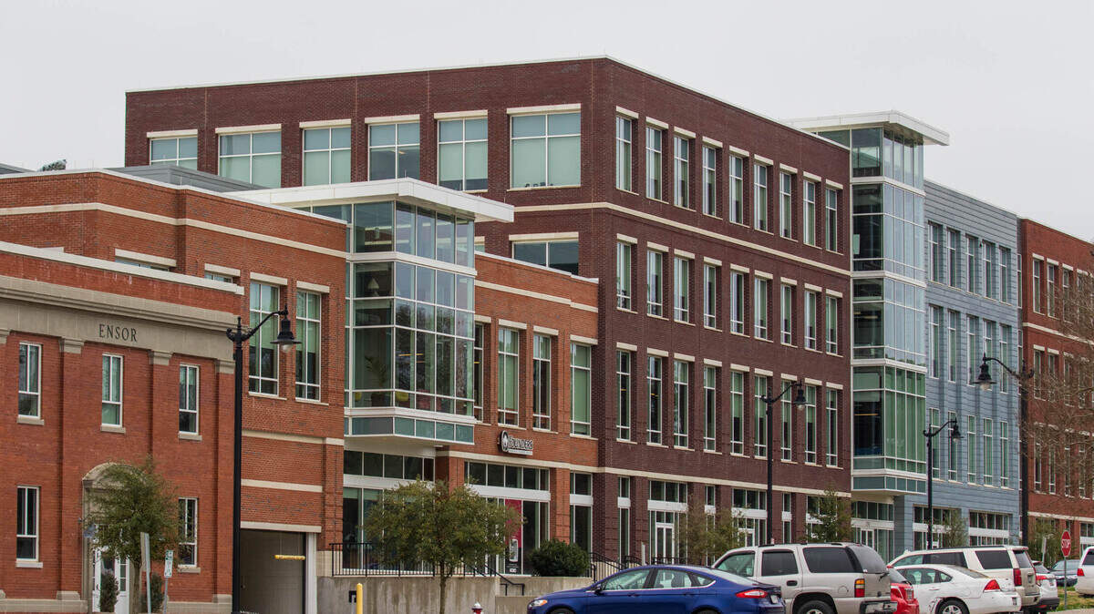 Construction at the BullStreet Development started with the baseball stadium and The First Base Building in 2016. The First Base Building features 108,541 square-feet of office and retail space.