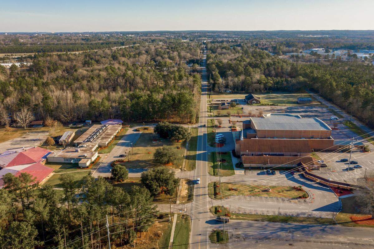 Bible Way Church sits along Atlas Road and is across the street from the church’s nonprofit, Midlands Community Development Corporation.