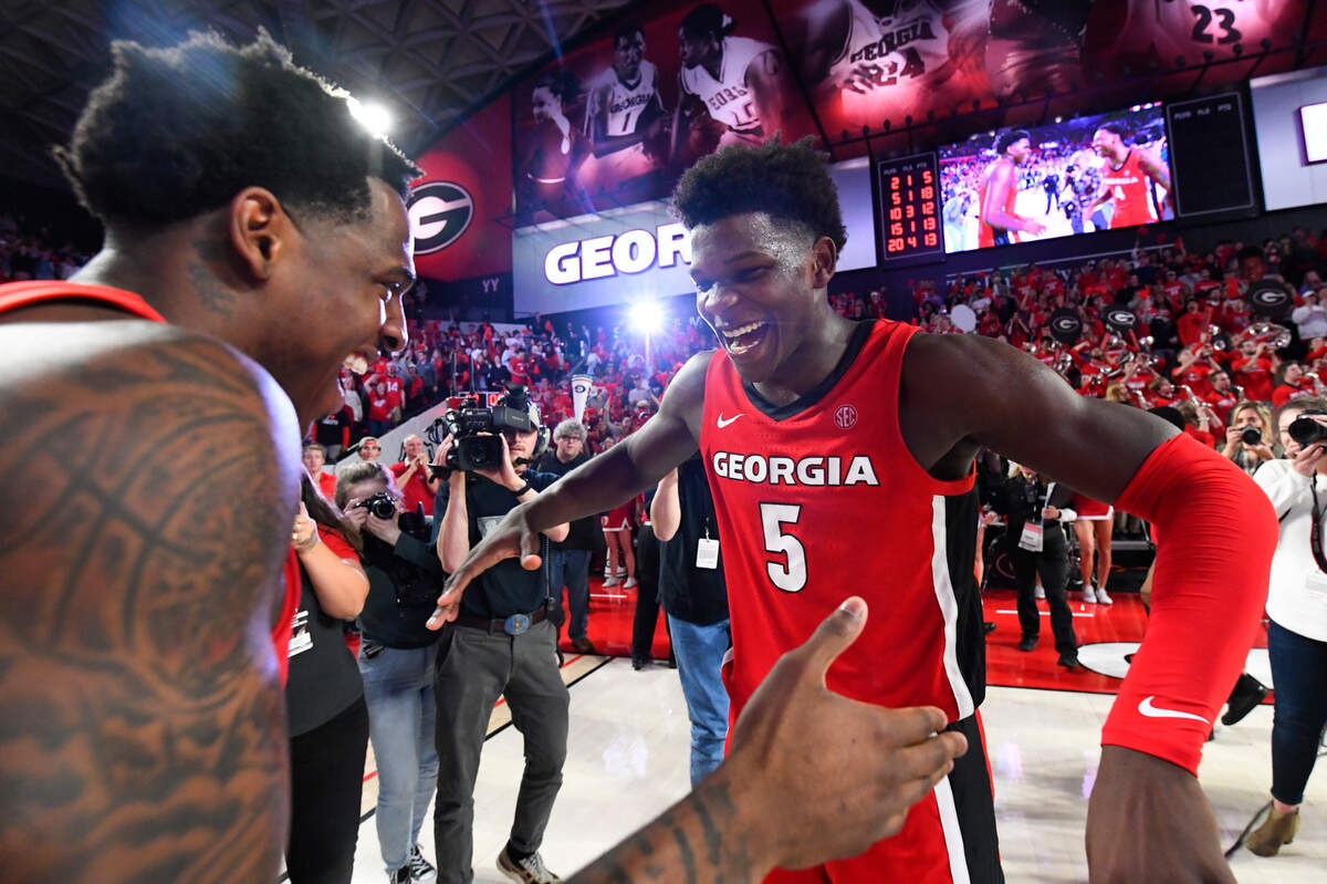 Anthony Edwards (5) was a star in his one season at Georgia, but the Bulldogs went 16-16 in 2019-20.