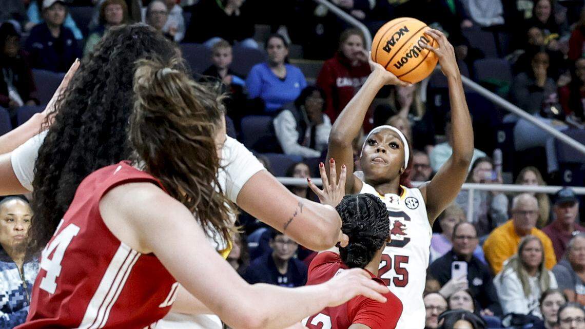 USC’s Raven Johnson shares inspiring backstory behind huge 3-pointer in Sweet 16