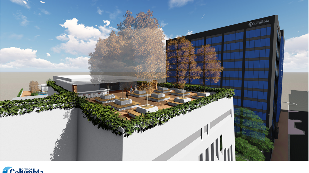 The city of Columbia is selling two downtown properties and has included specific visions for what they might become under the right developer. For the Washington Square property at the corner of Washington and Main streets, the city envisions a possible hotel and a rooftop courtyard.