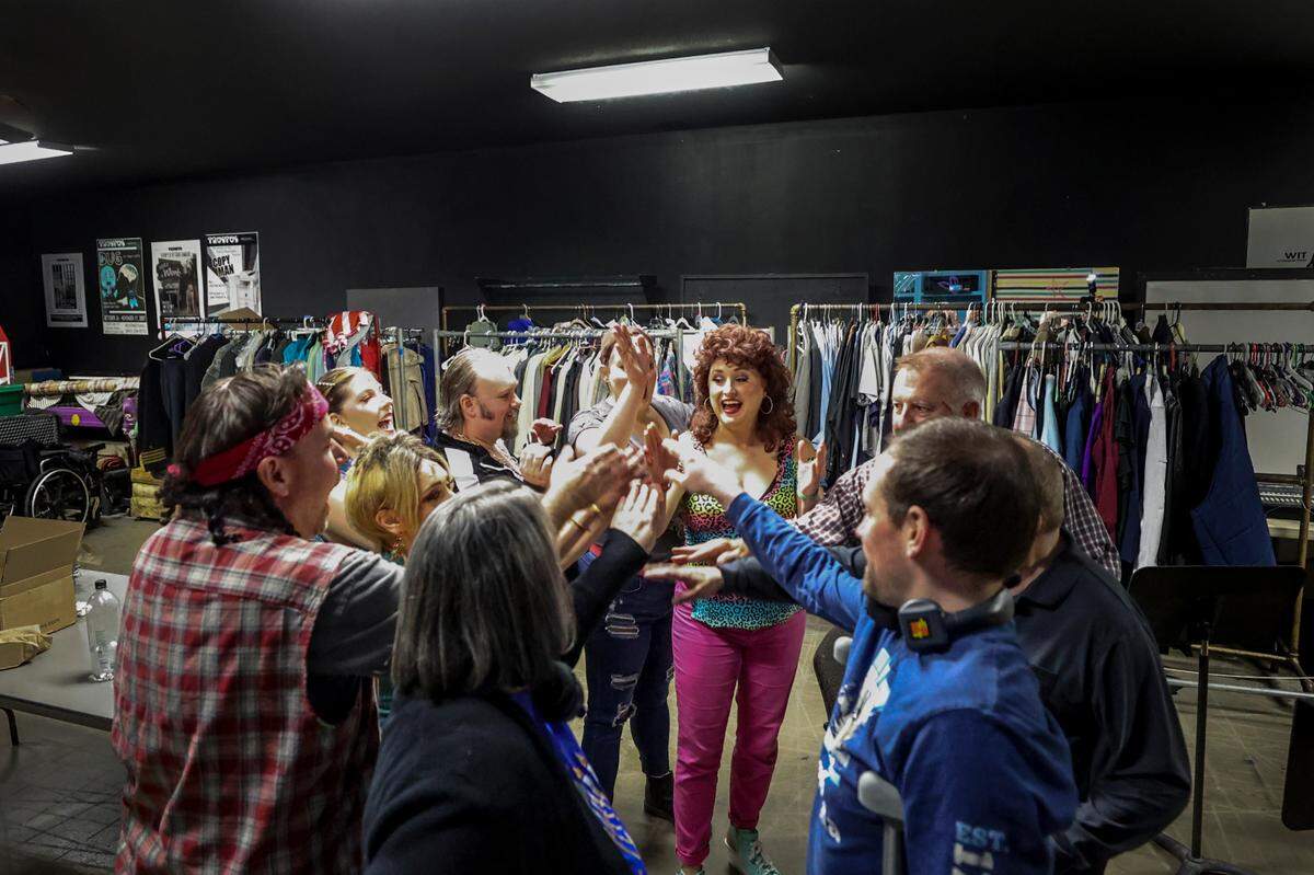Trustus Theatre’s cast and crew for the performance of The Great American Trailer Park Christmas Musical prepare for a show in Columbia on Friday Dec. 13, 2024.