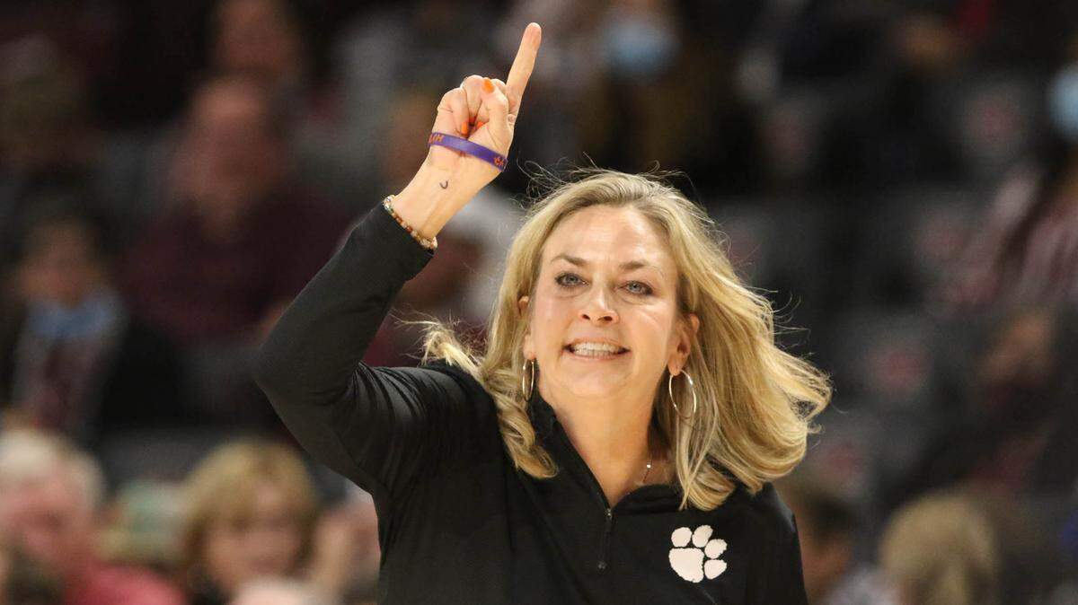 Former Clemson women’s basketball coach Amanda Butler in 2021