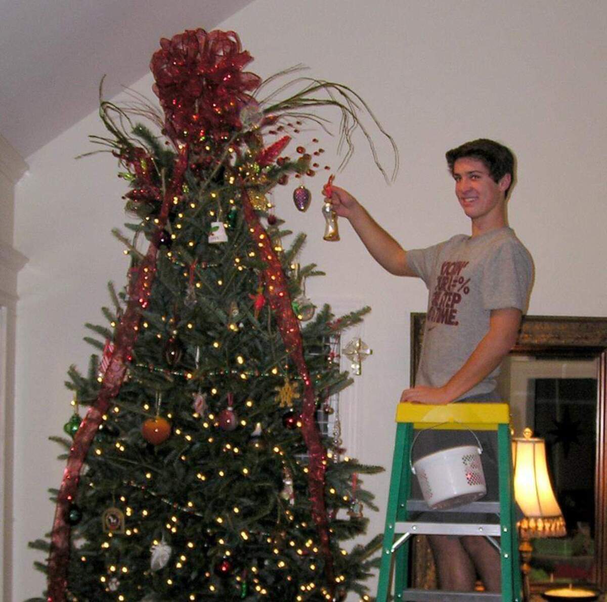 Tucker Hipps always took care of decorating the top of his family’s Christmas tree.