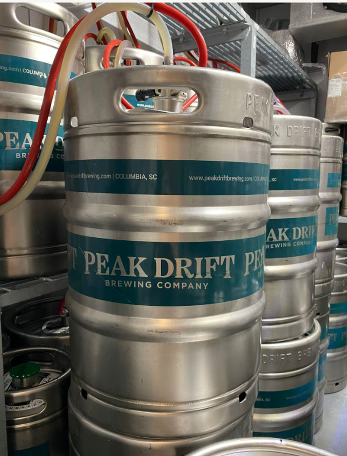 Peak Drift Brewing Company, at 3452 North Main St. in Columbia, recently launched production on its inaugural offerings of beer and hard seltzer. The overall Peak Drift project is still under development.