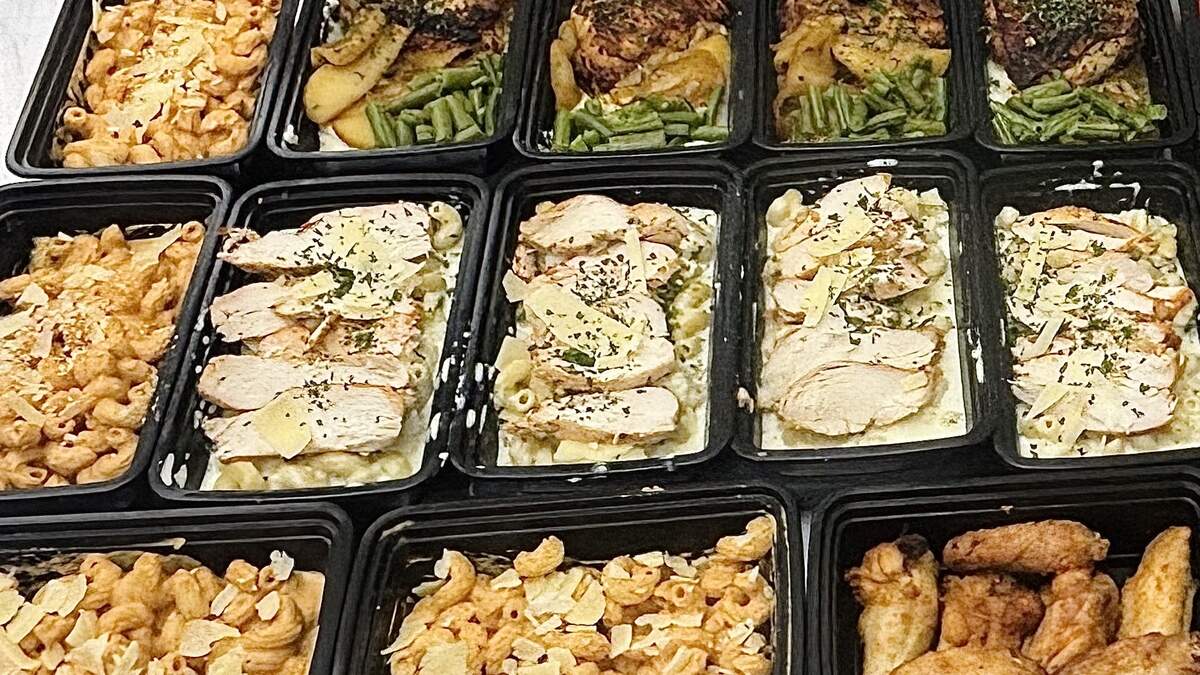 Meals offered by Food Envy, a local service catered towards college students in Columbia.