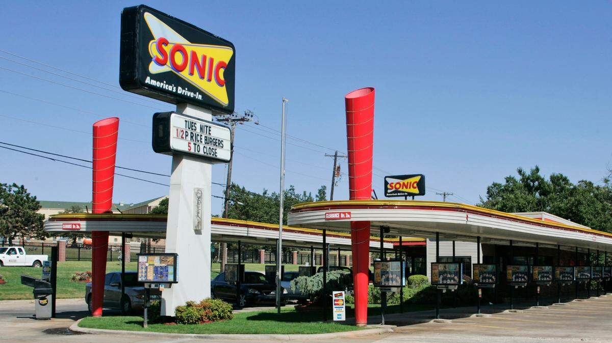 In this Oct. 1, 2008, file photo a Sonic restaurant is pictured in Oklahoma City. Thirteen Sonic Drive-Ins in South Carolina are accused of violating child labor laws, officials said.