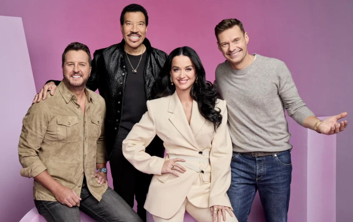 American Idol judges are Luke Bryan, Lionel Richie, Katy Perry and the host is Ryan Seacrest.