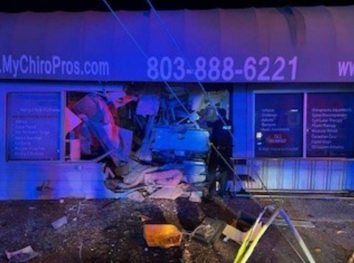 A business was the scene of a crash, the Columbia Police Department said.