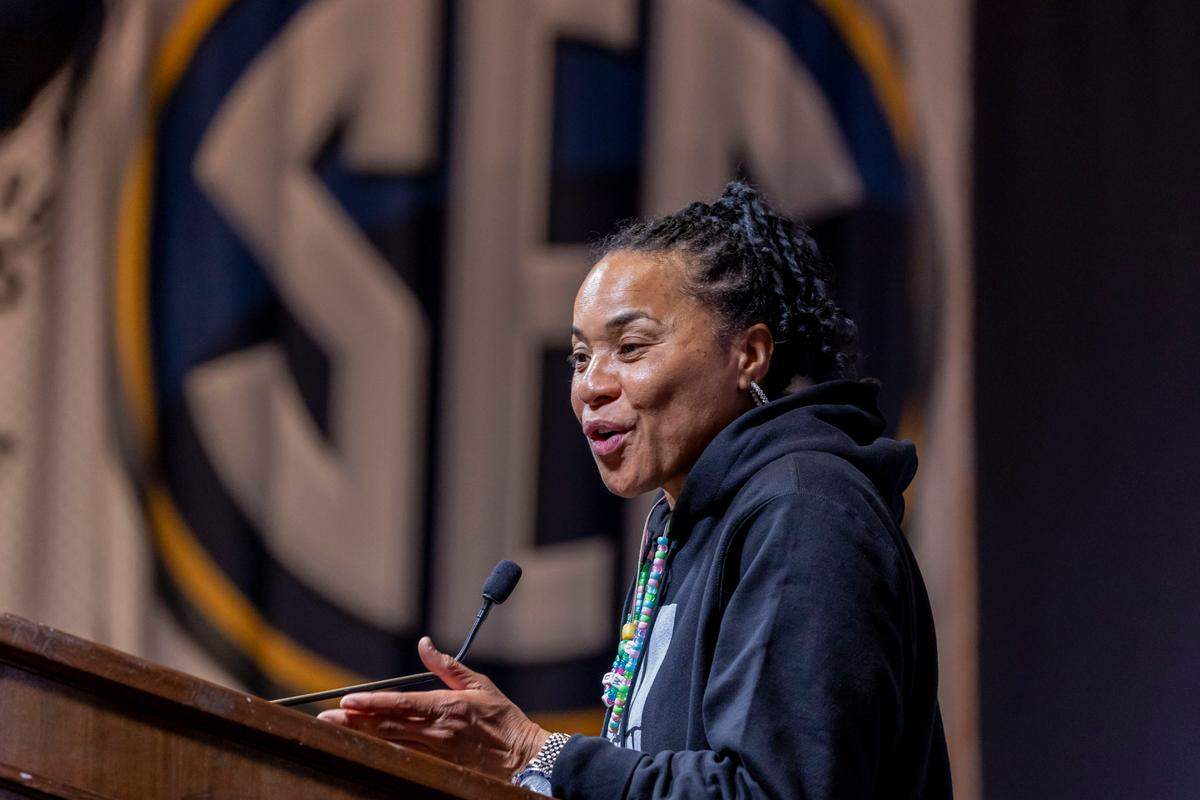University of South Carolina women’s basketball coach Dawn Staley