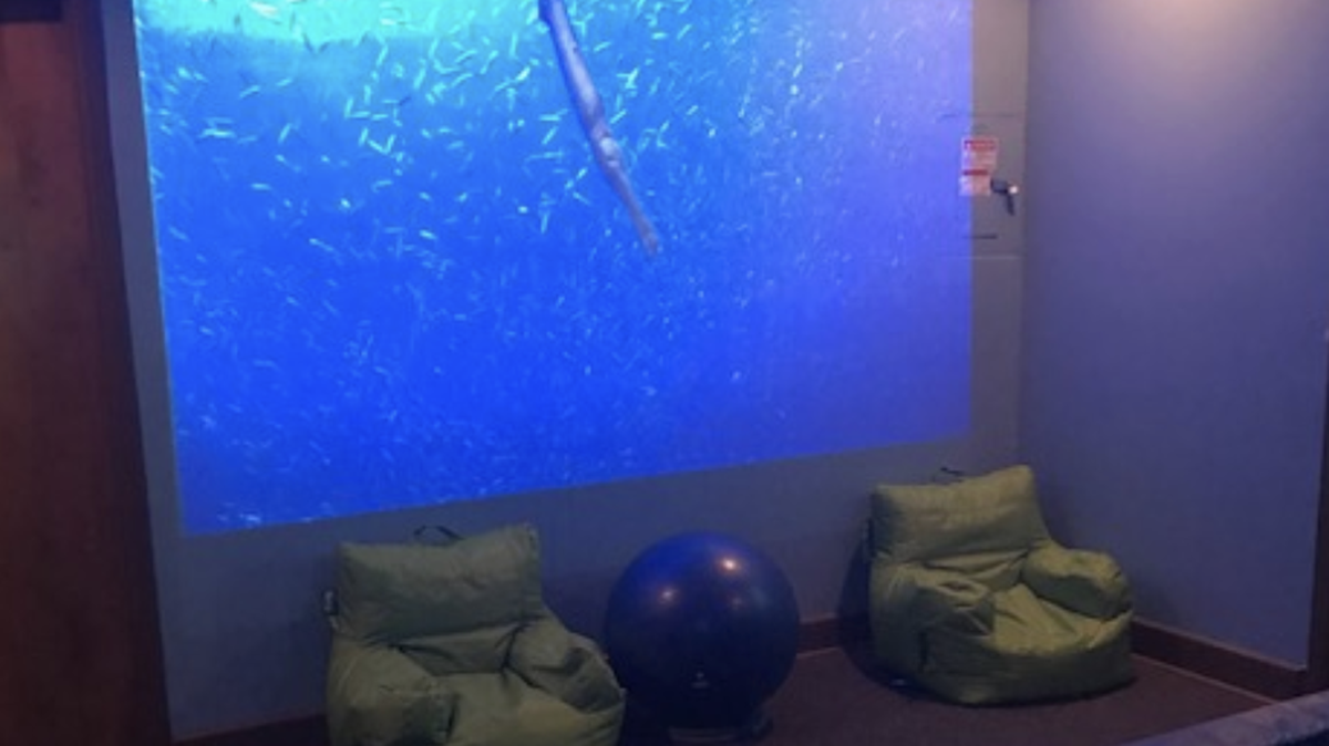 Springbrook offers a sensory room where clients can take a break from activities and recharge.