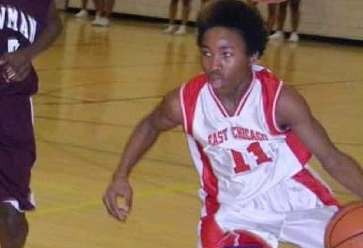 The late Andre Bass during his basketball playing days. Bass and Jermaine Couisnard were close friends. Bass was shot and killed in October 2020.