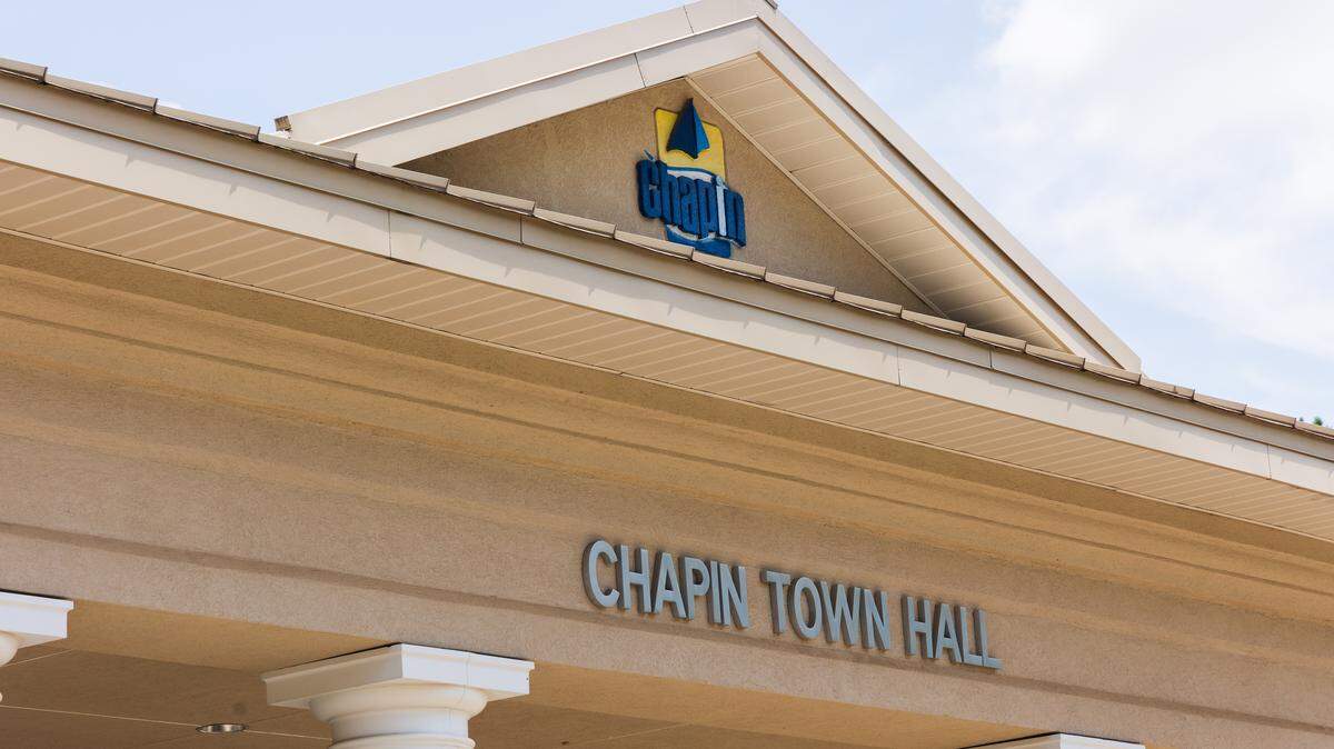 Town Hall in Chapin, South Carolina, on Wednesday, August 20, 2025.