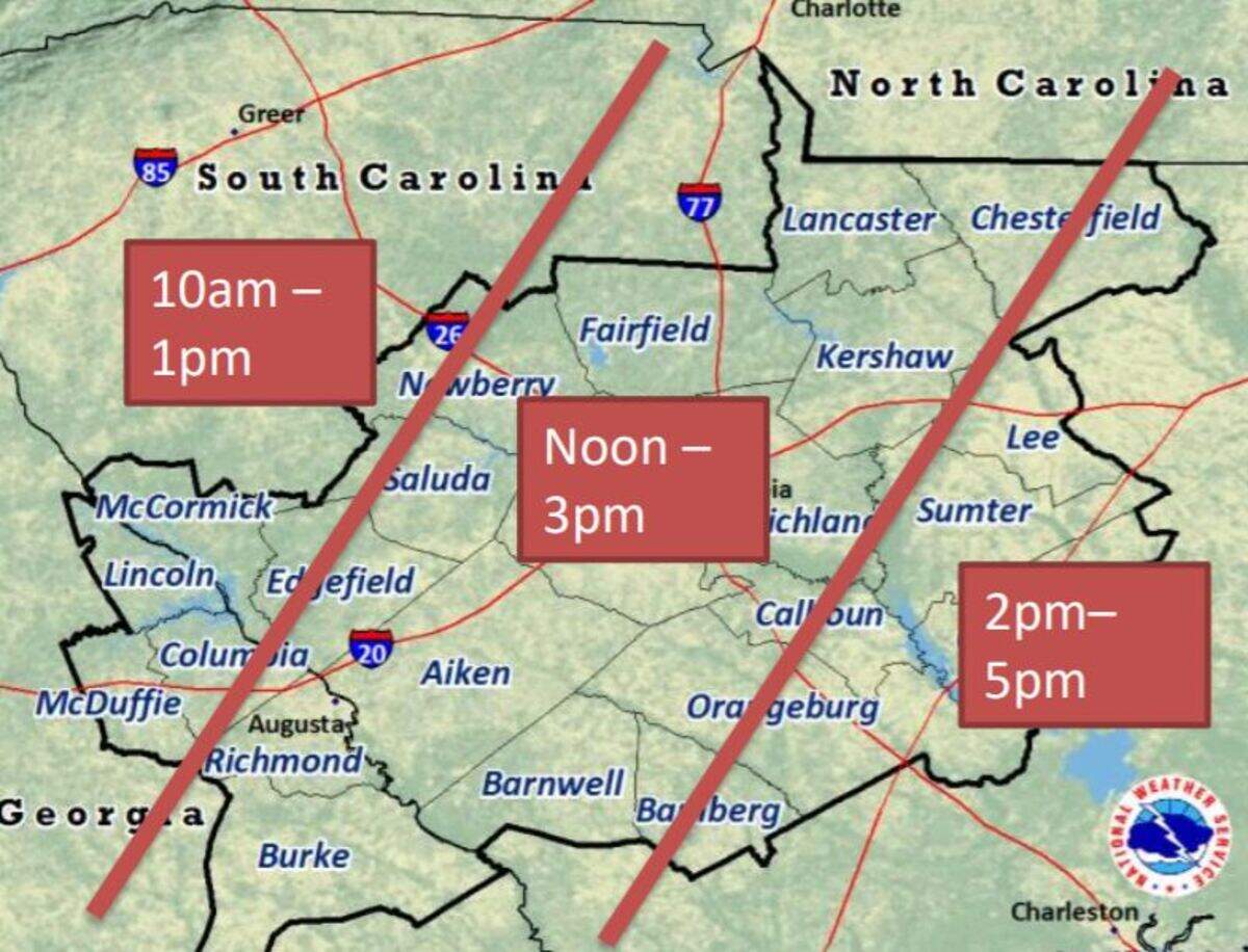 Severe weather is forecast to affect the Midlands Thursday.