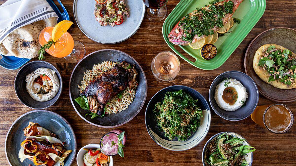 A selection of food from Butcher & Bee. The downtown Charleston restaurant is a 2022 James Beard Award semifinalist for Outstanding Restaurant.