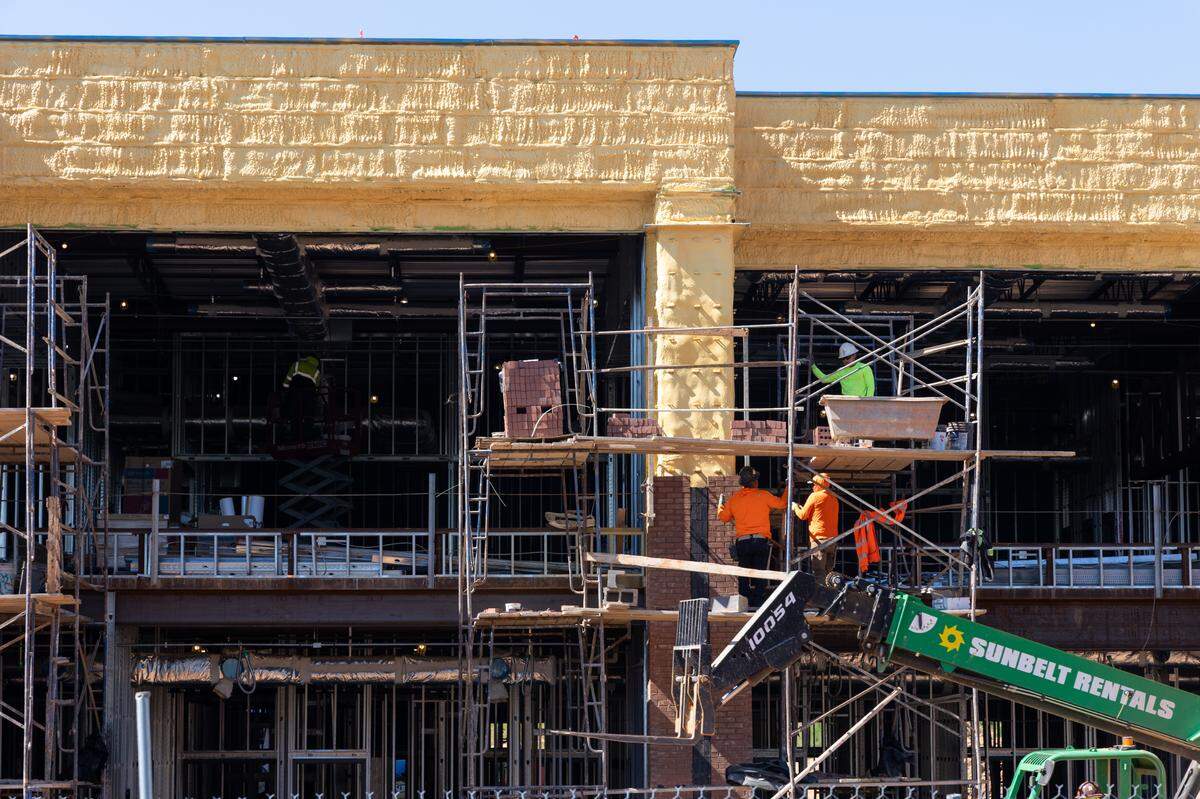 Irmo High School is under construction on Thursday, March 27, 2025. The new east wing of the complex will add new class rooms, a media center, dining area and offices for faculty and staff.