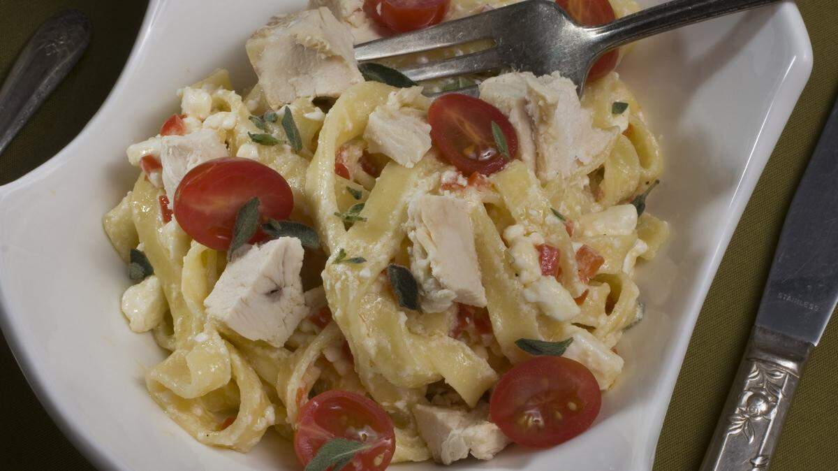 An argument about chicken fettuccine led to an assault, officials said. This file photo was taken in 2010.
