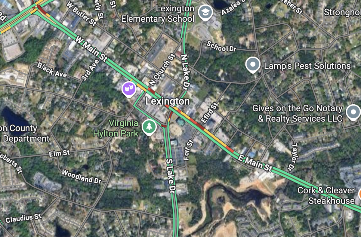 Traffic on Lexington’s Main Street was congested as Alex Murdaugh’s trial began at the Marc H. Westbrook Judicial Center Monday morning.