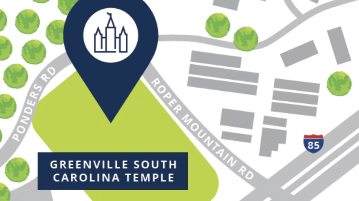 A Church of Jesus Christ of Latter-day Saints temple will be built on 8.8 acres on Roper Mountain Road.