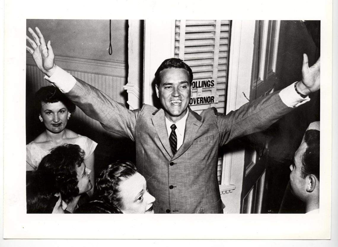 Fritz Hollings elected as governor of South Carolina in 1958.