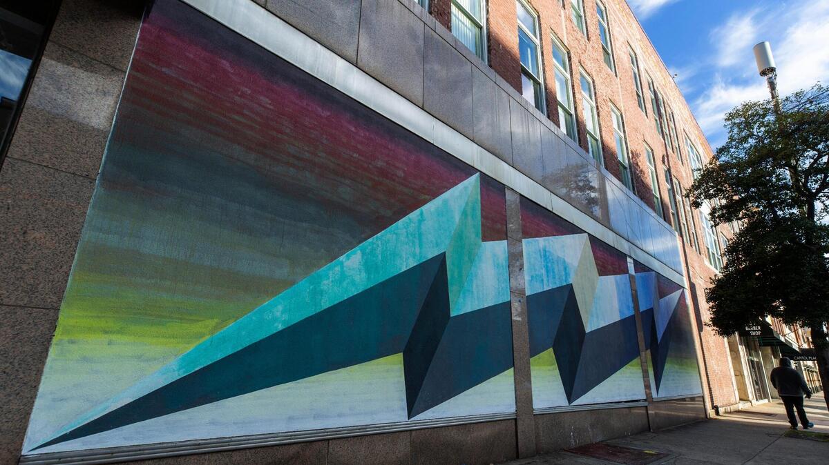 Tokamak, a mural by Josef Kristofoletti on Taylor Street in Downtown Columbia, South Carolina on Wednesday, December 23, 2020.