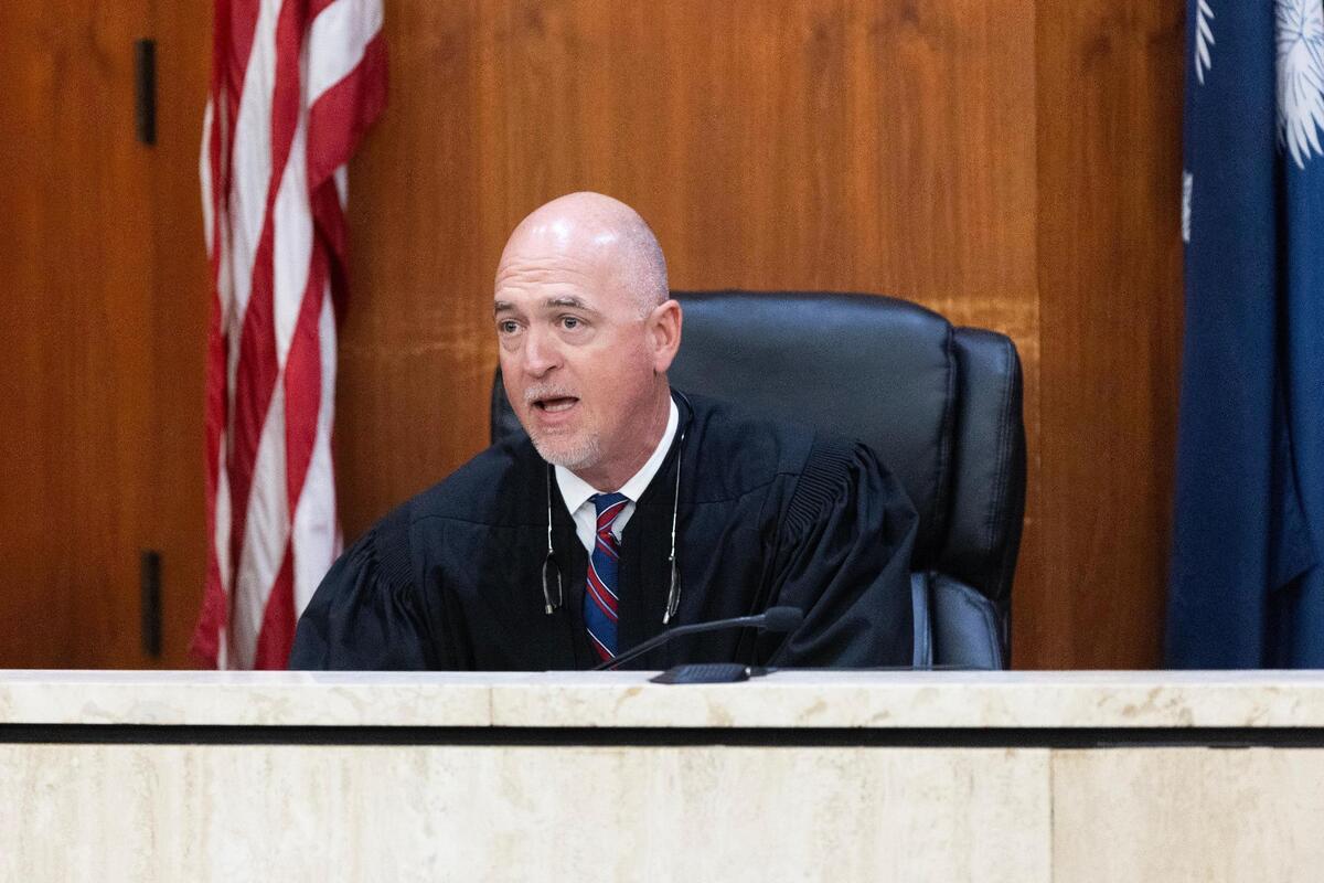 Judge Henry Taylor speaks before Tracy Gordon is sentenced after Gordon was found guilty of reckless homicide on Thursday, September 21, 2023.