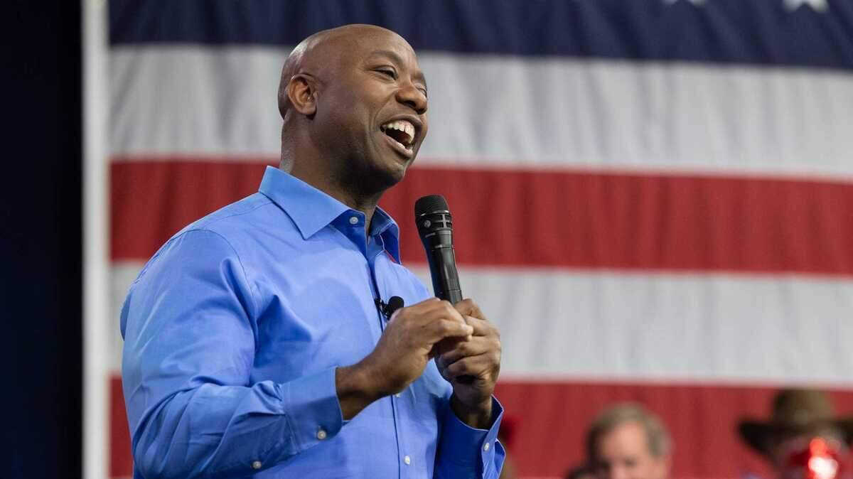 U.S. Sen. Tim Scott launches his 2024 presidential campaign at Charleston Southern University on Monday May 22, 2023.