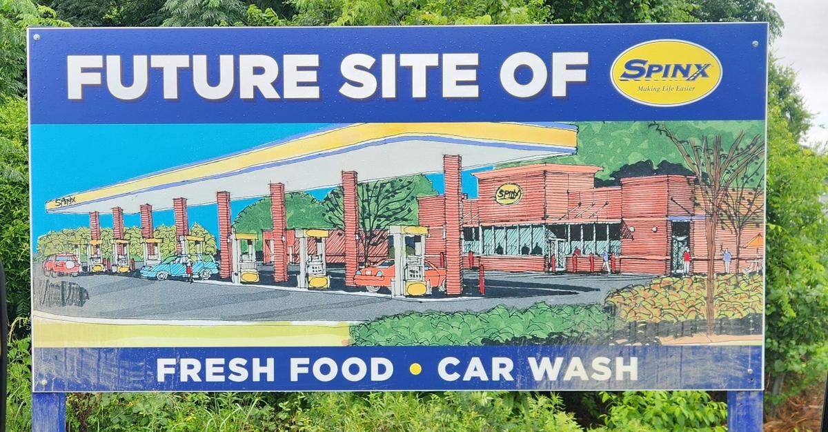 A sign announces a Spinx is coming along U.S. 378 in Lexington County, not far from Charter Oak Road.