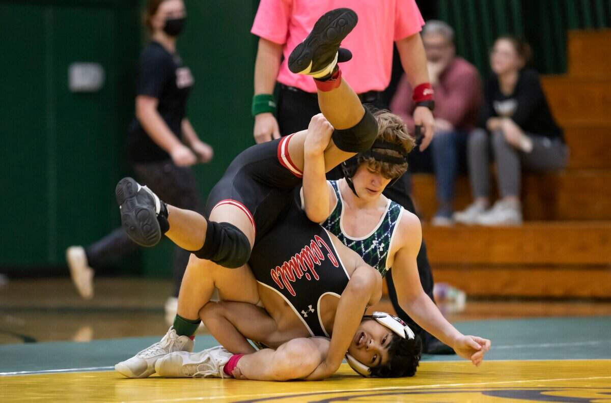 Heathwood Hall defeated Cardinal Newman and finished third in the SCISA 2022 Duals State Wrestling Tournament at Ben Lippen on Saturday, February 5, 2022.