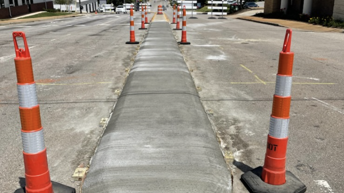 SCDOT builds median at an Irmo intersection for safety.