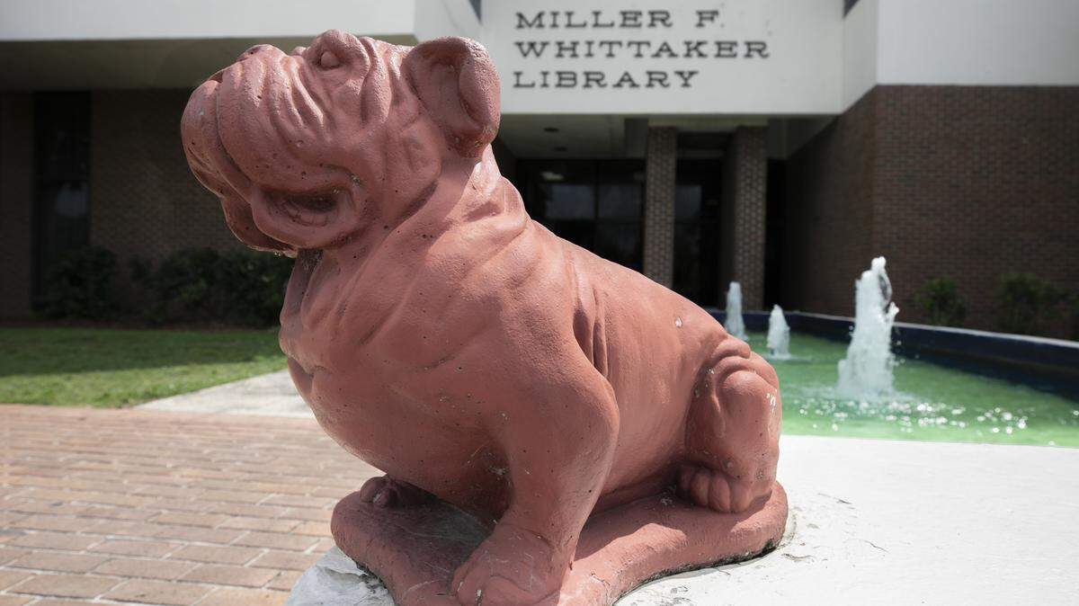 The Miller F. Whittaker Library on S.C. State campus. 6/20/19