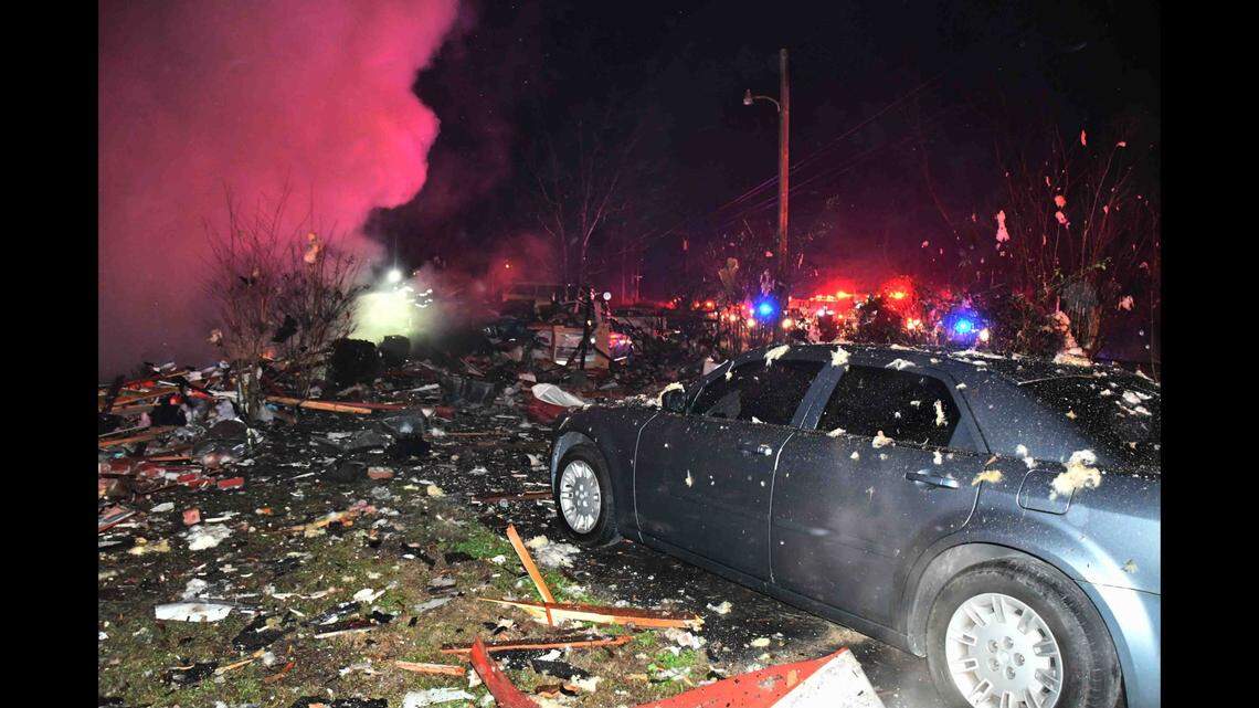The 76-year-old was seriously injured after his house exploded, officials said.