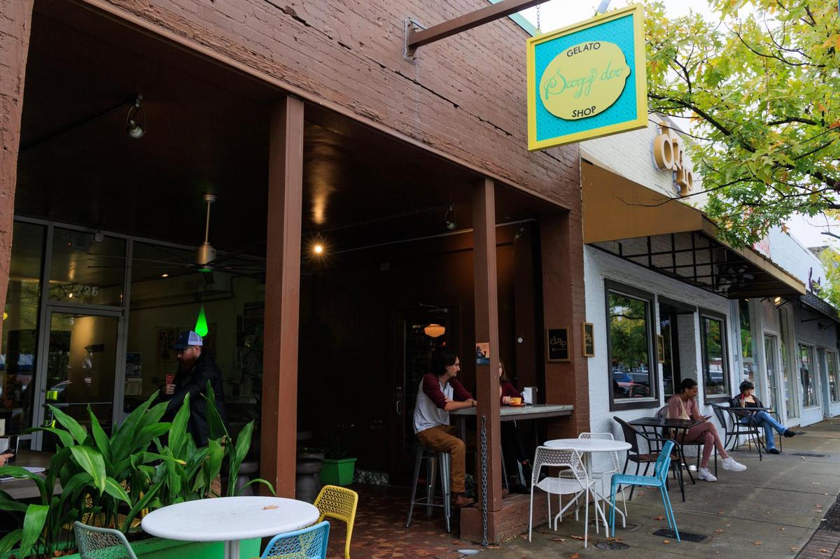 Drip Coffee in Five Points on Thursday, October 12, 2023. The coffee shop is known for making coffee using a pour-over method.