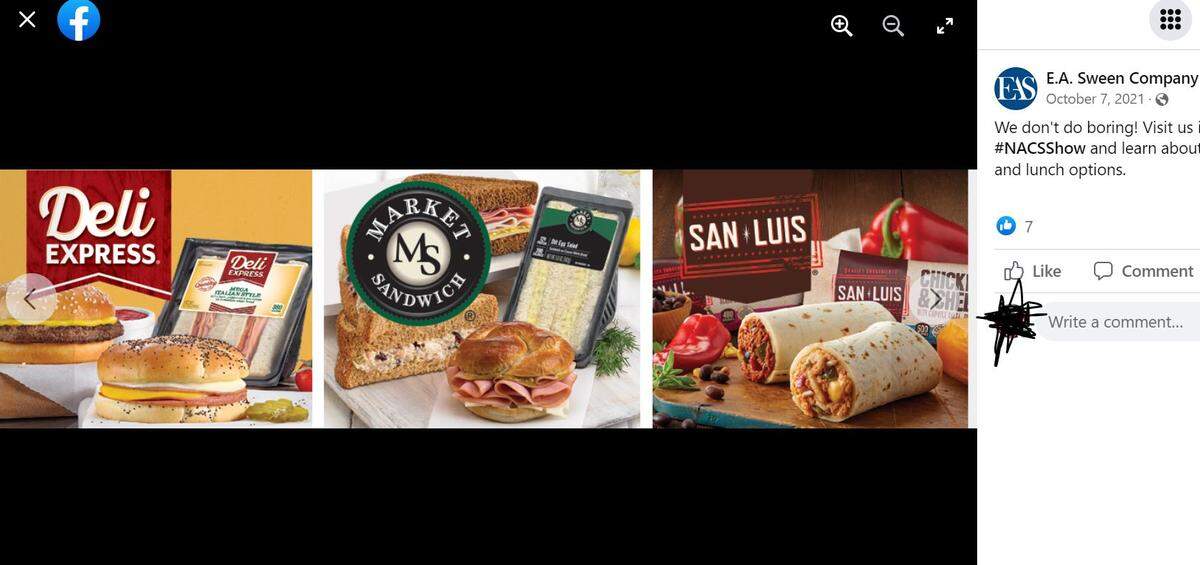 A look at some of the products offered by E.A. Sween Company.