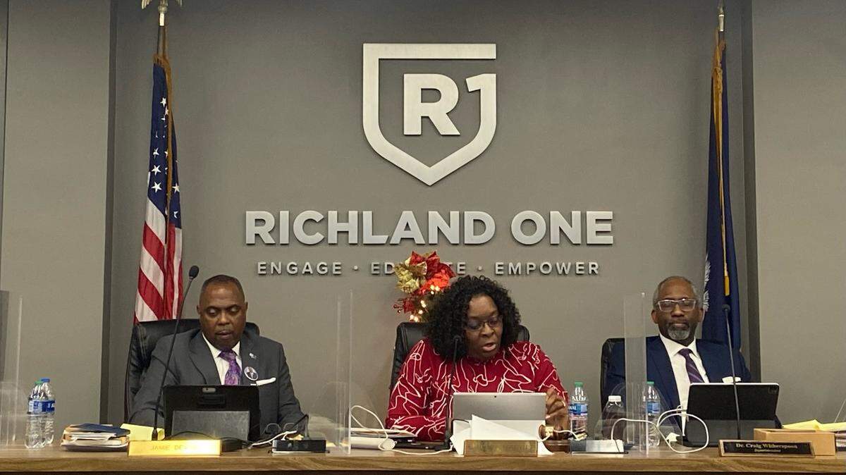 The Richland 1 school board meets on December 13, 2022.