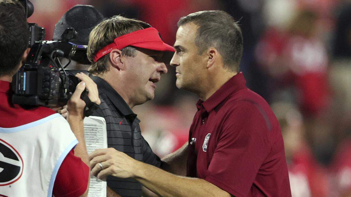 What Georgia coach Kirby Smart said about Shane Beamer, facing Spencer Rattler