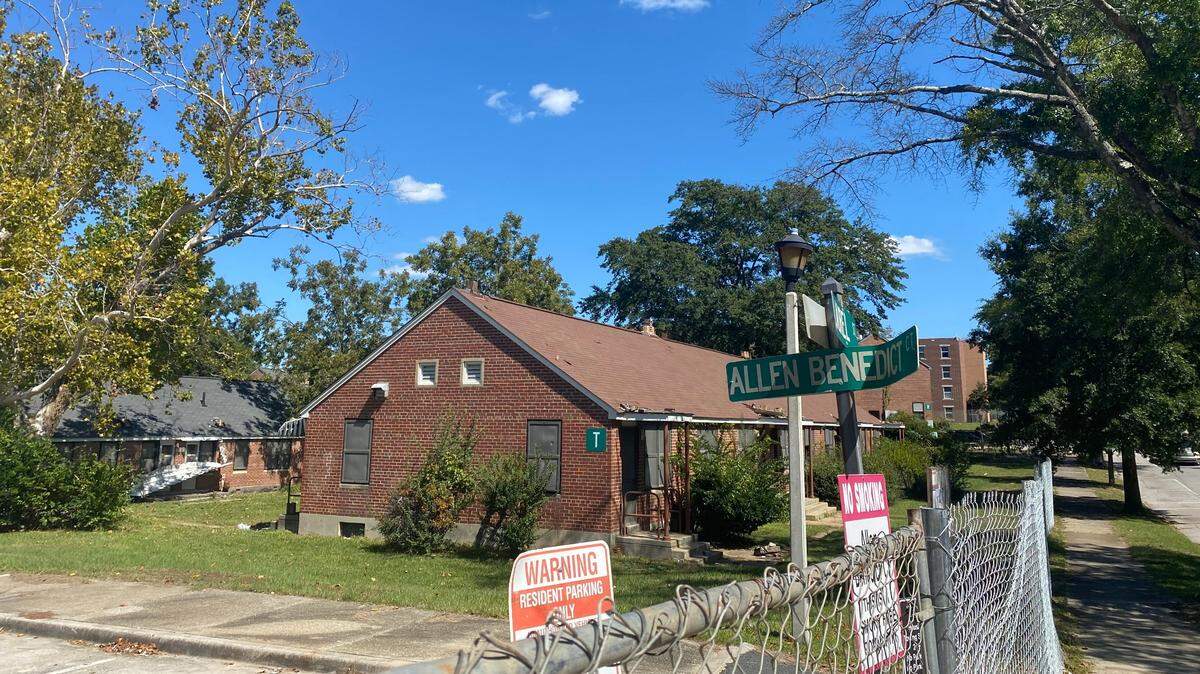 A vacant building at the Allen Benedict Court housing complex in Columbia, SC. The complex is set to be demolished nearly three years after 2 residents died there.
