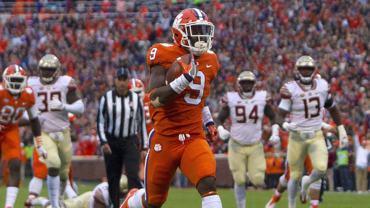 Clemson and Florida State will play on Saturday, Oct. 27.