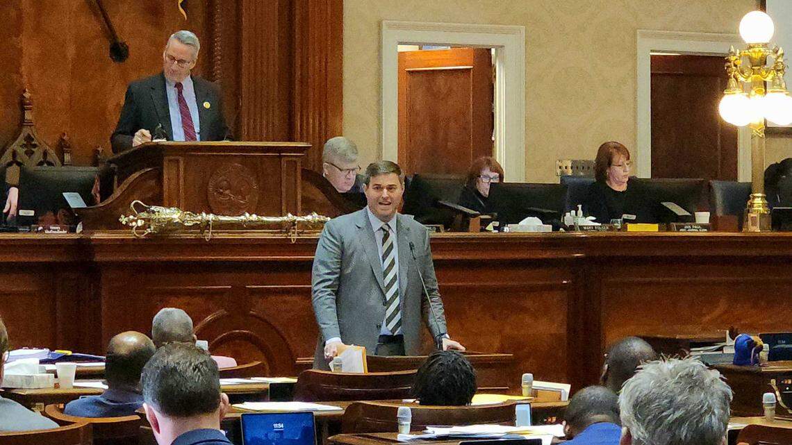 S.C. House Speaker Murrell Smith, R-Sumter, speaks on the House floor Wednesday, Feb. 7, 2024, admonishing a move by the Senate to block judicial elections short of judicial reform.