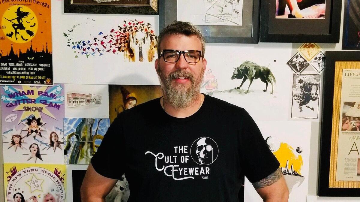 Mark Plessinger is the owner of Frame of Mind, the Art of Eyewear in West Columbia, and the Cult of Eyewear brand.