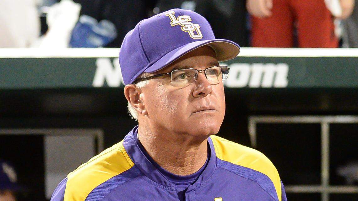 Paul Mainieri as LSU coach in 2017