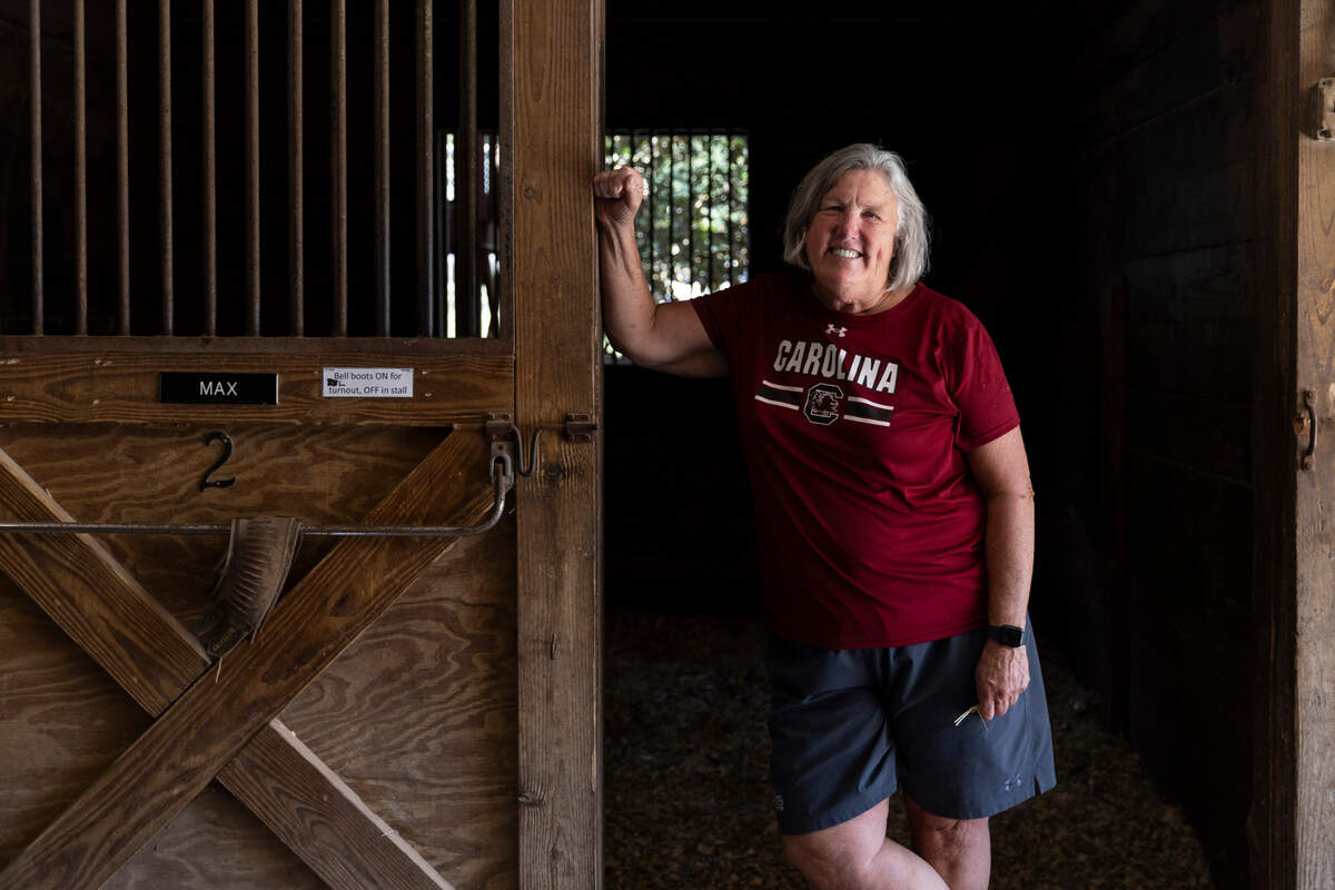 South Carolina equestrian instructor Boo Major is seen at the Gamecocks’ Blythewood facility on Monday, September 18, 2023.