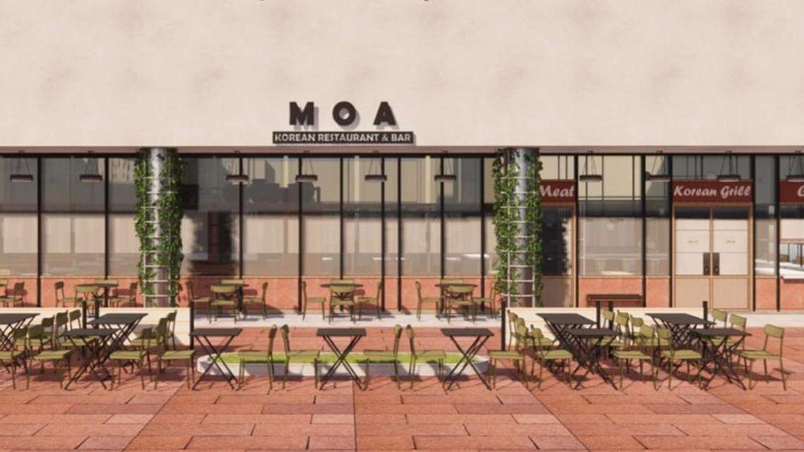 A rendering of MOA Korean BBQ and Bar, which will be located at 1333 Main St. in downtown Columbia. It is expected to open in the fall.