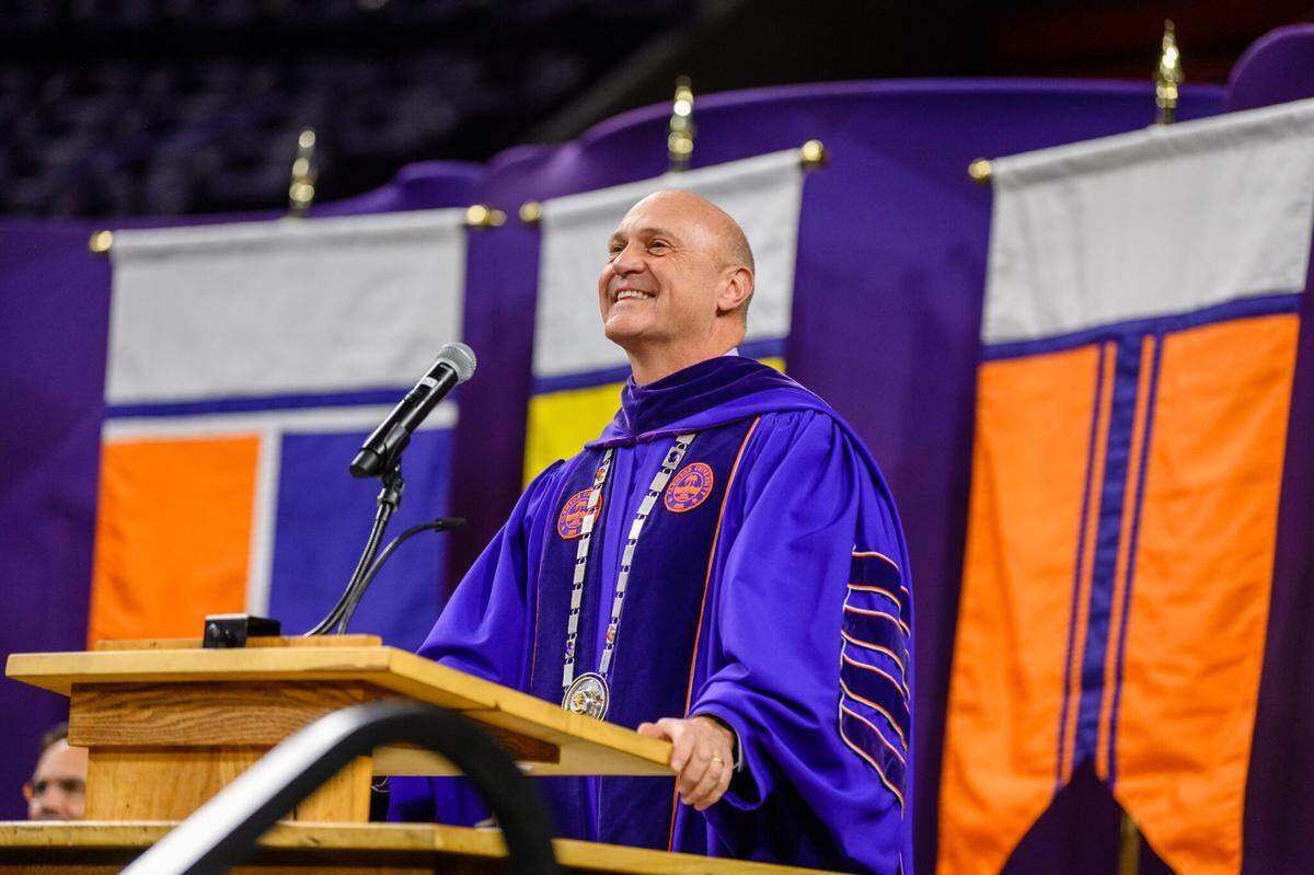 Clemson University president Jim Clements