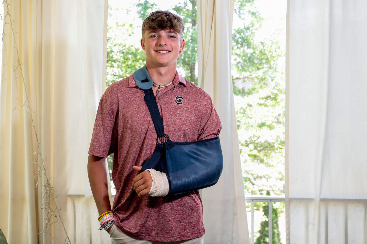 Baseball standout Brandon Cromer tore the ulnar collateral ligament in his left arm during his senior year at Lexington High School. He will take a medical redshirt for his first season at the University of South Carolina while he recovers from Tommy John surgery.
