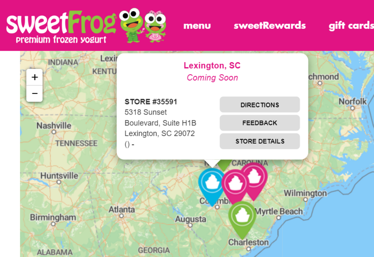 A Sweet Frog Premium Frozen Yogurt shop is planned for 5318 Sunset Boulevard, according to the company’s website.