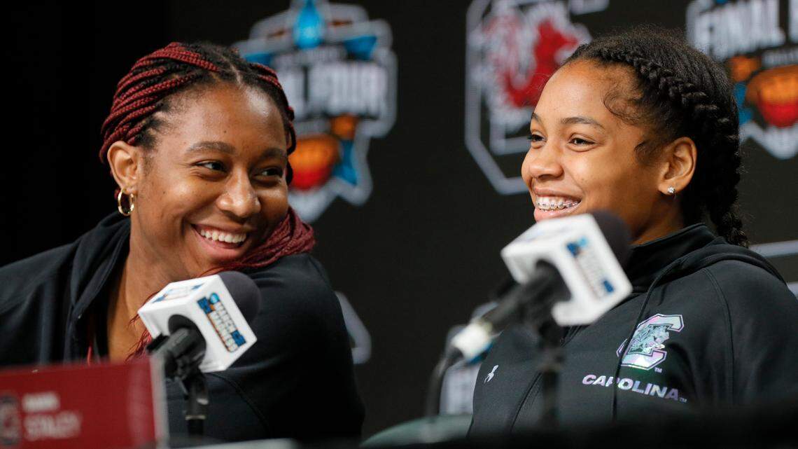 Aliyah Boston and Zia Cooke